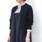 Pale Jute   dots knit CD   black × white