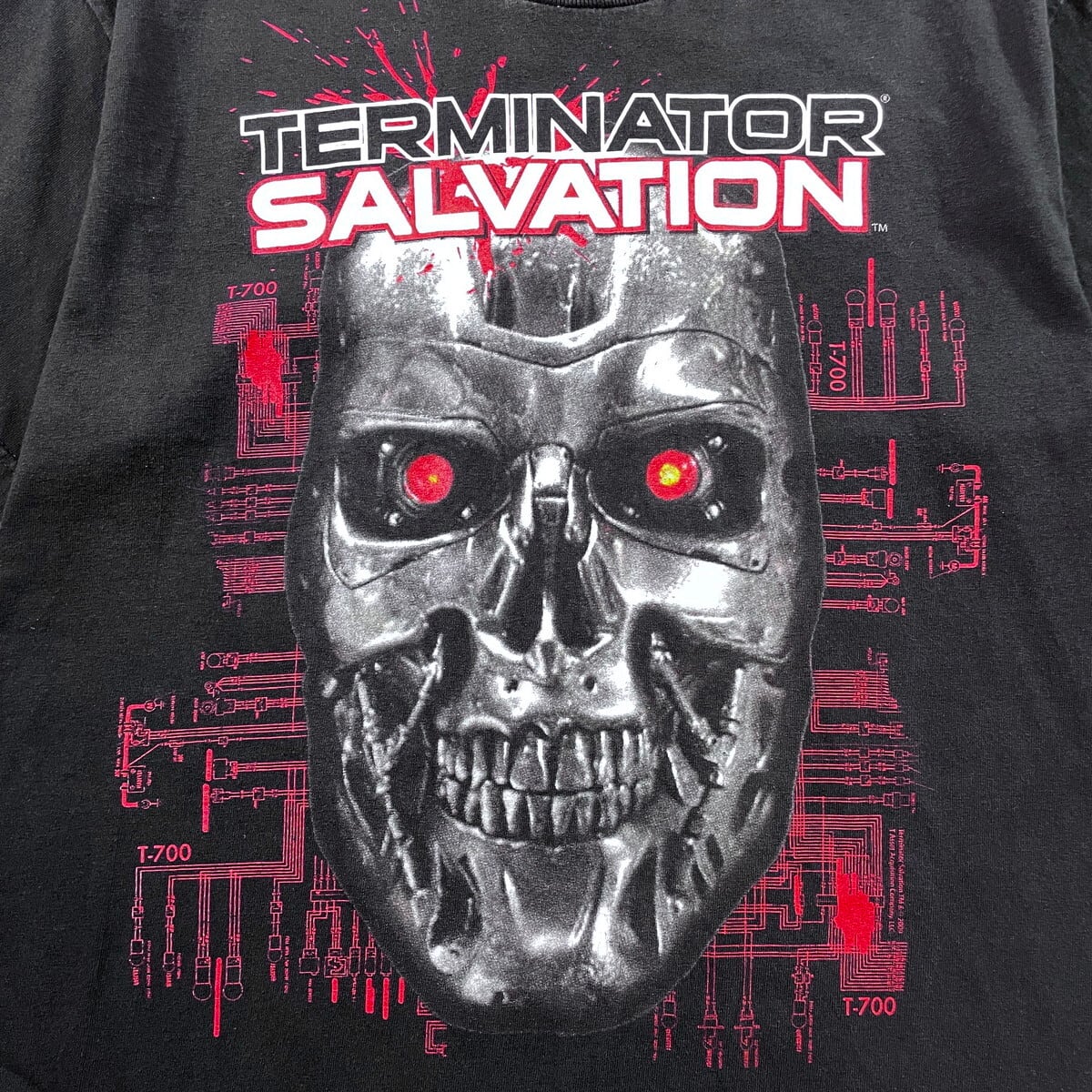 00年代 TERMINATOR SALVATION T-700 プリントTシャツ メンズS-M相当