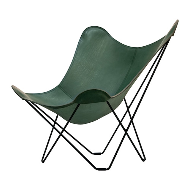 BKF Chair バタフライチェア Pampa Mariposa Green leather［cuero］