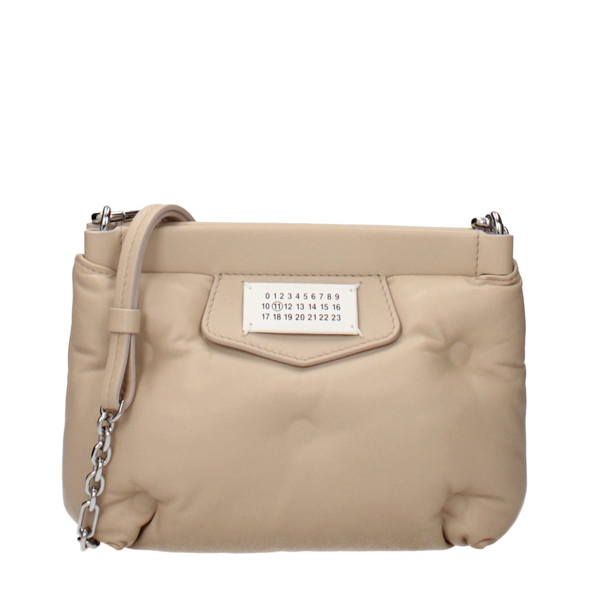 【新品】MAISON MARGIELA メゾンマルジェラ レディース クロスボディバッグ レザー ベージュ S56WF0161P43002T2086
