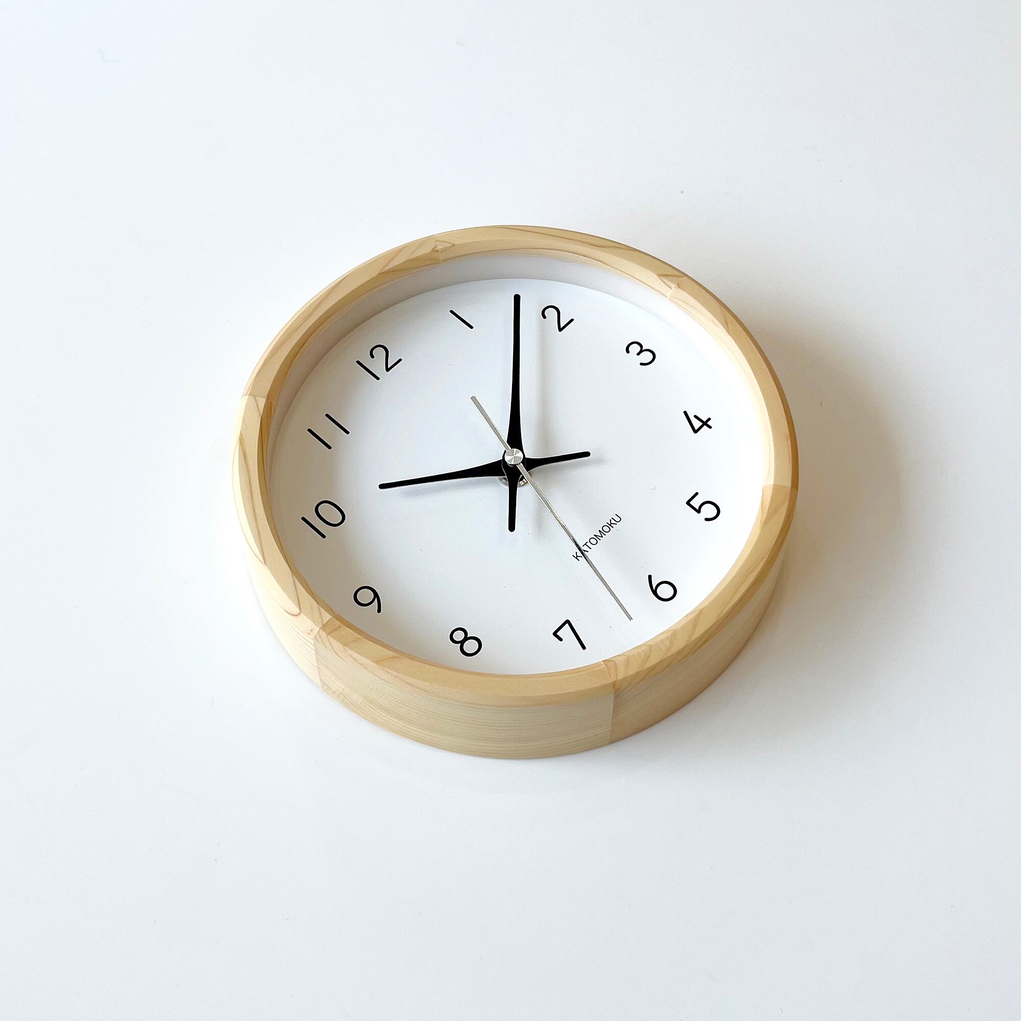 KATOMOKU muku clock 13 ヒノキ km-130HI 掛け時計 | 加藤木工株式会社