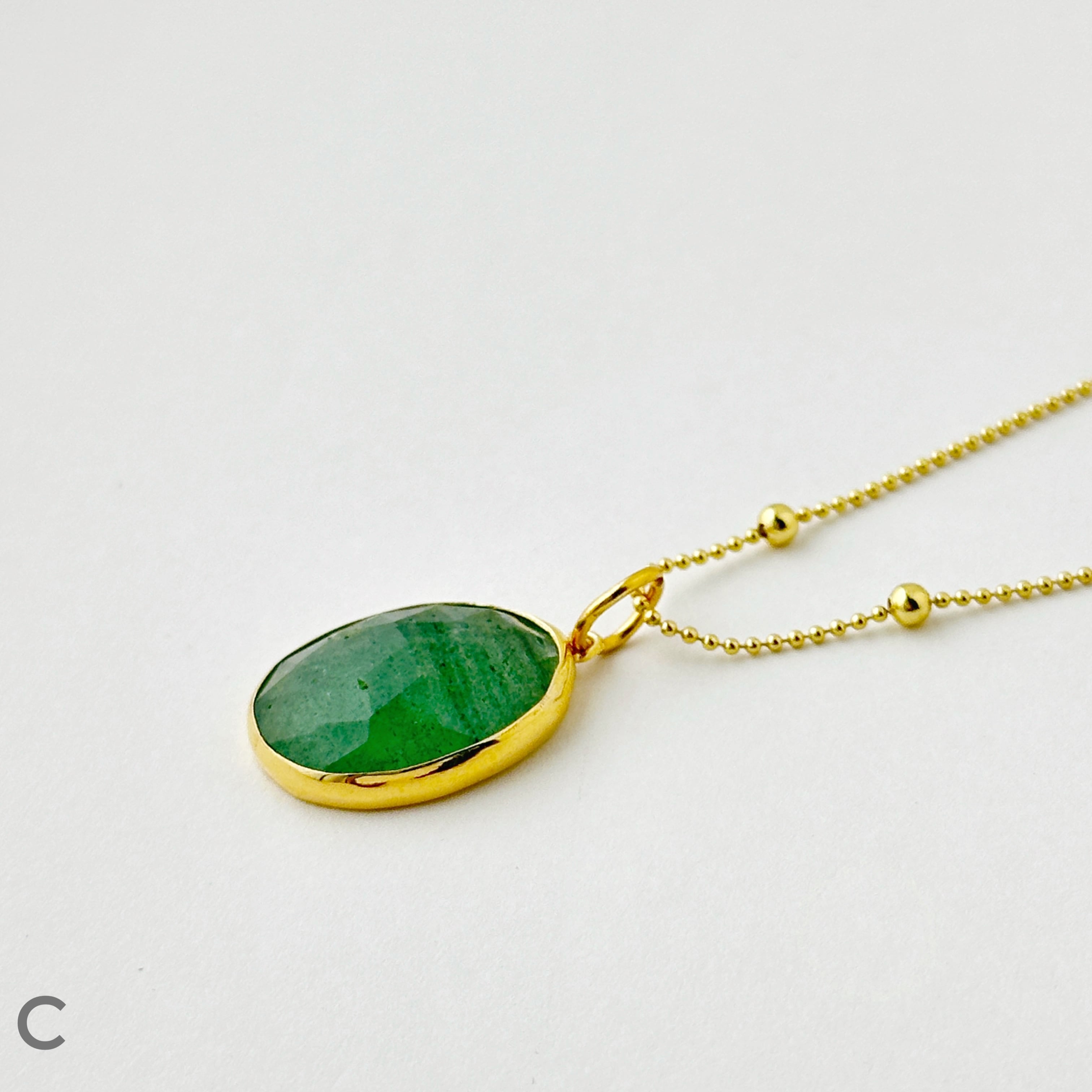Gold Coating グリーン アベンチュリン ネックレス | 【公式通販】鎌倉
