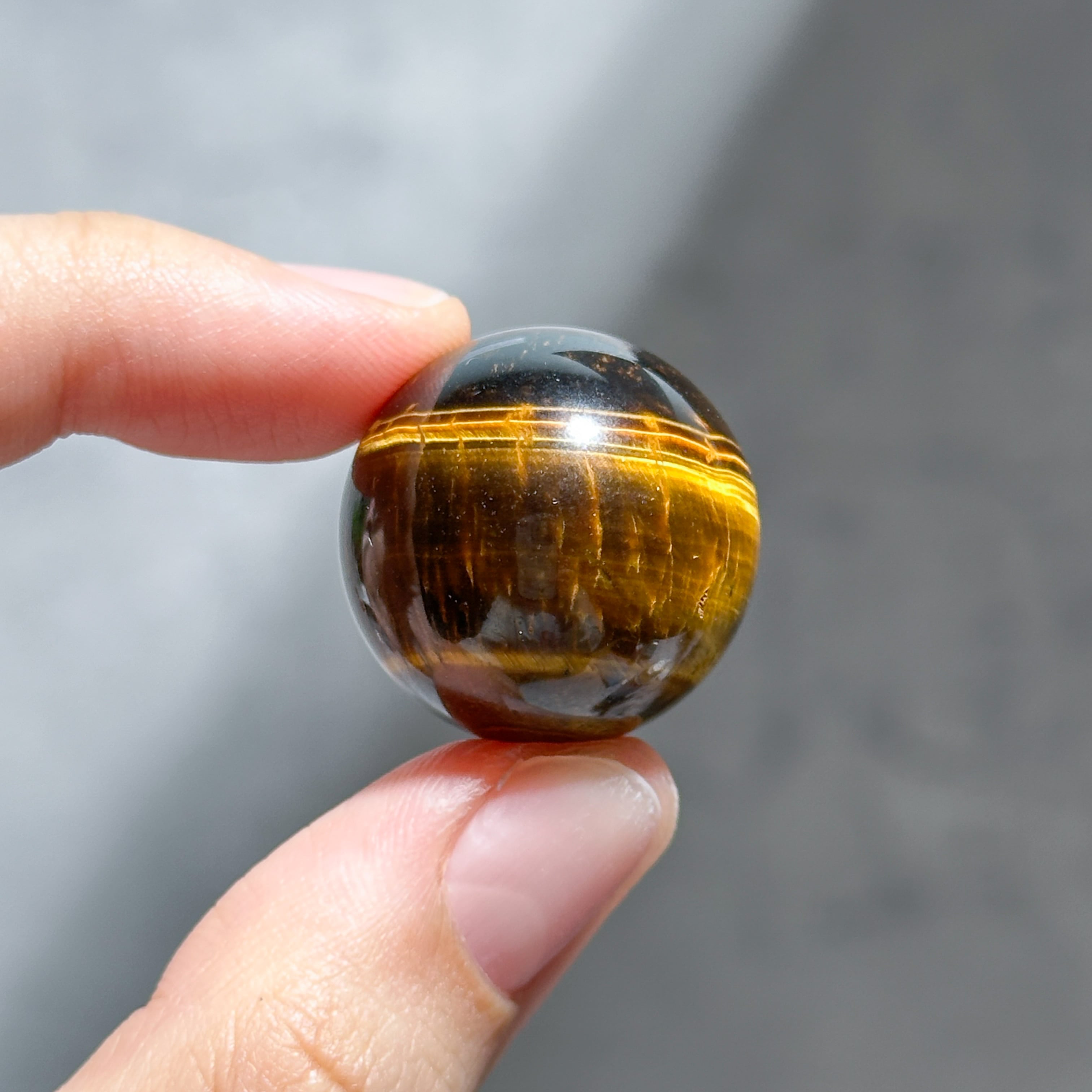 タイガーアイ スフィア（丸玉）12◇Tiger's eye◇天然石・鉱物