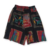 USA製 Jordana ジョルダーナ 総柄 レーヨン100% キュロット ショートパンツ M /古着/米国製