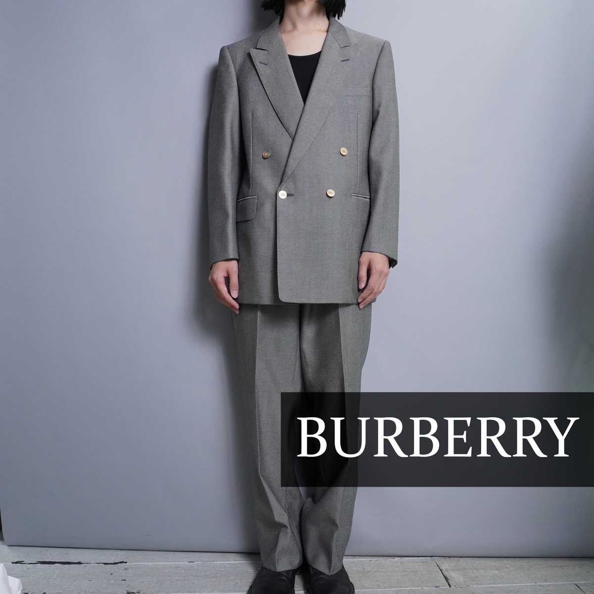 Burberry セットアップ ブラック ダブル - スーツ