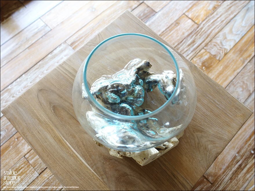 硝子フラワーベースnid 花瓶 メダカ鉢 めだか鉢 プリミティブガラス