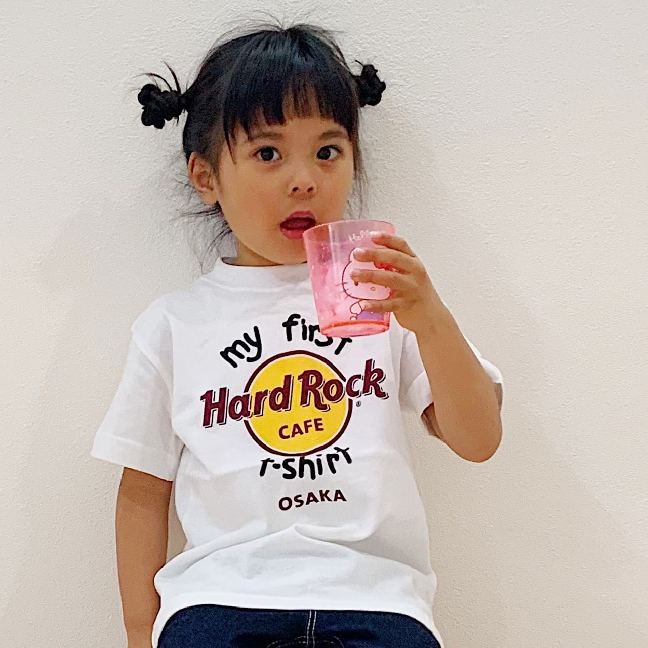 希少 USA製 ハードロックカフェ オオサカ キャッスル 両面プリントTシャツ