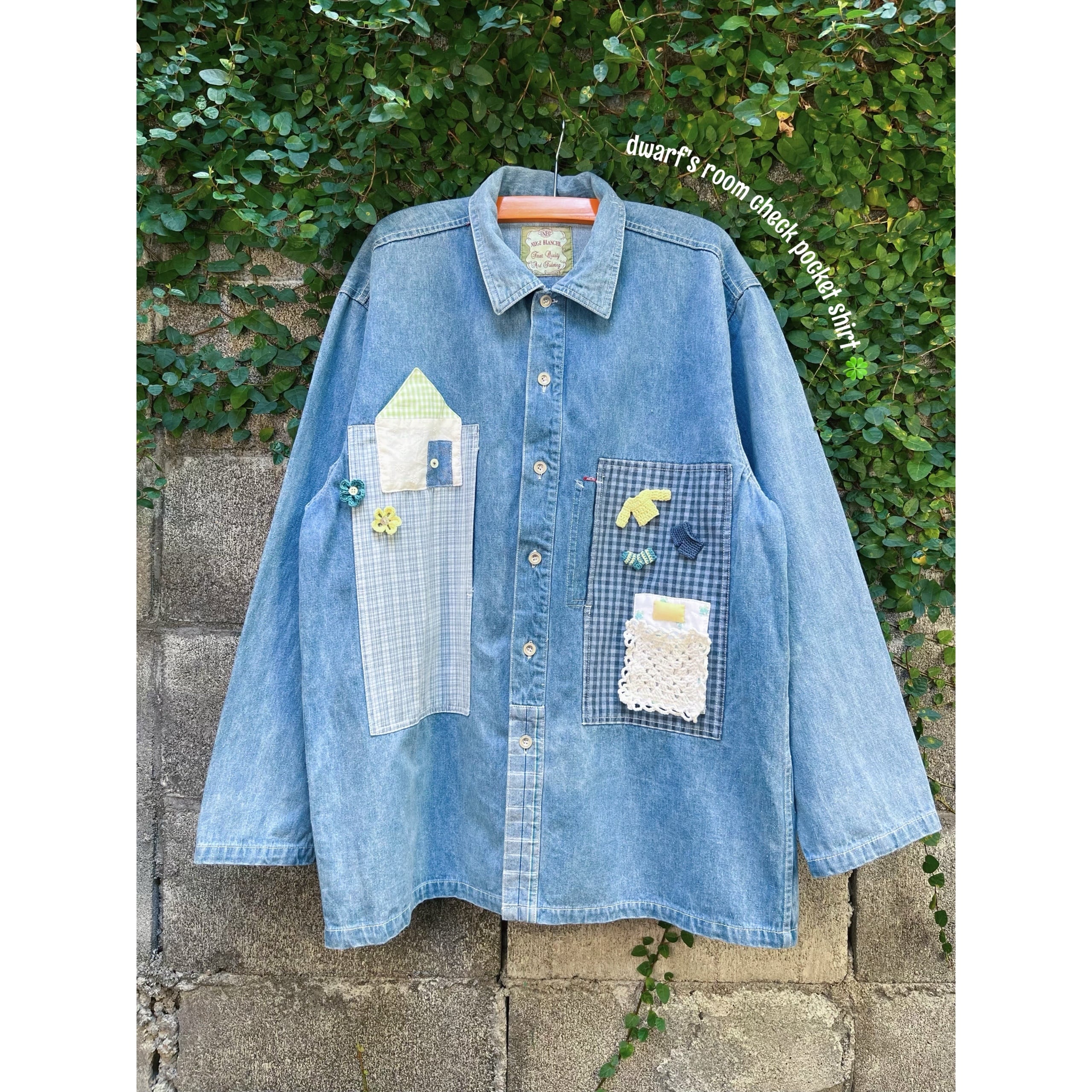 remake ✂︎ dwarf's room check pocket shirt
