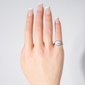 【9号】オーウィーブルーオパール リング