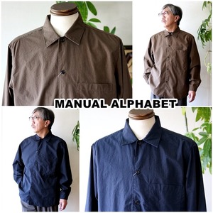 manualALPHABET   マニュアルアルファベット カバーオールシャツジャケット MA-S-861 カバーオールシャツ