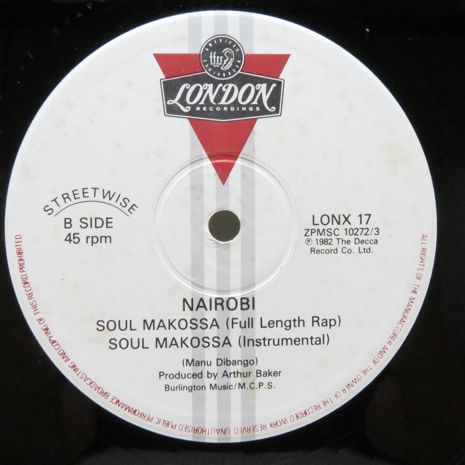 Nairobi / Soul Makossa [LONX 17] - 画像2