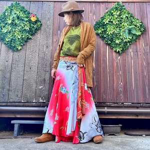 シルク巻きスカート1611