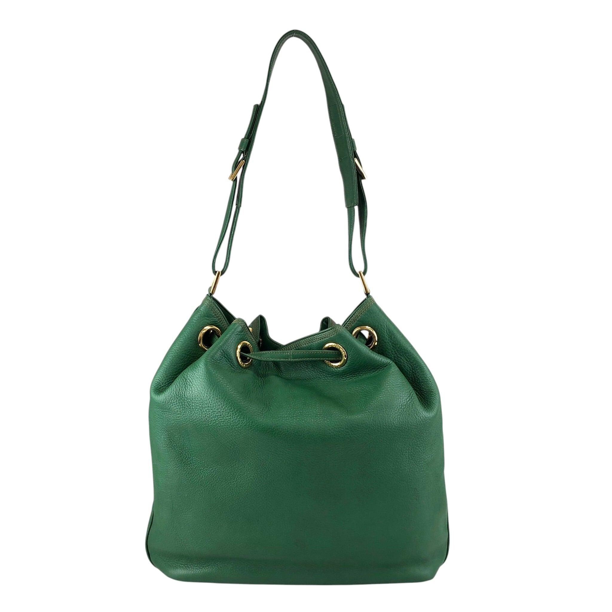 LOEWE ロエベ ショルダーバッグ グリーン アナグラム ナッパレザー