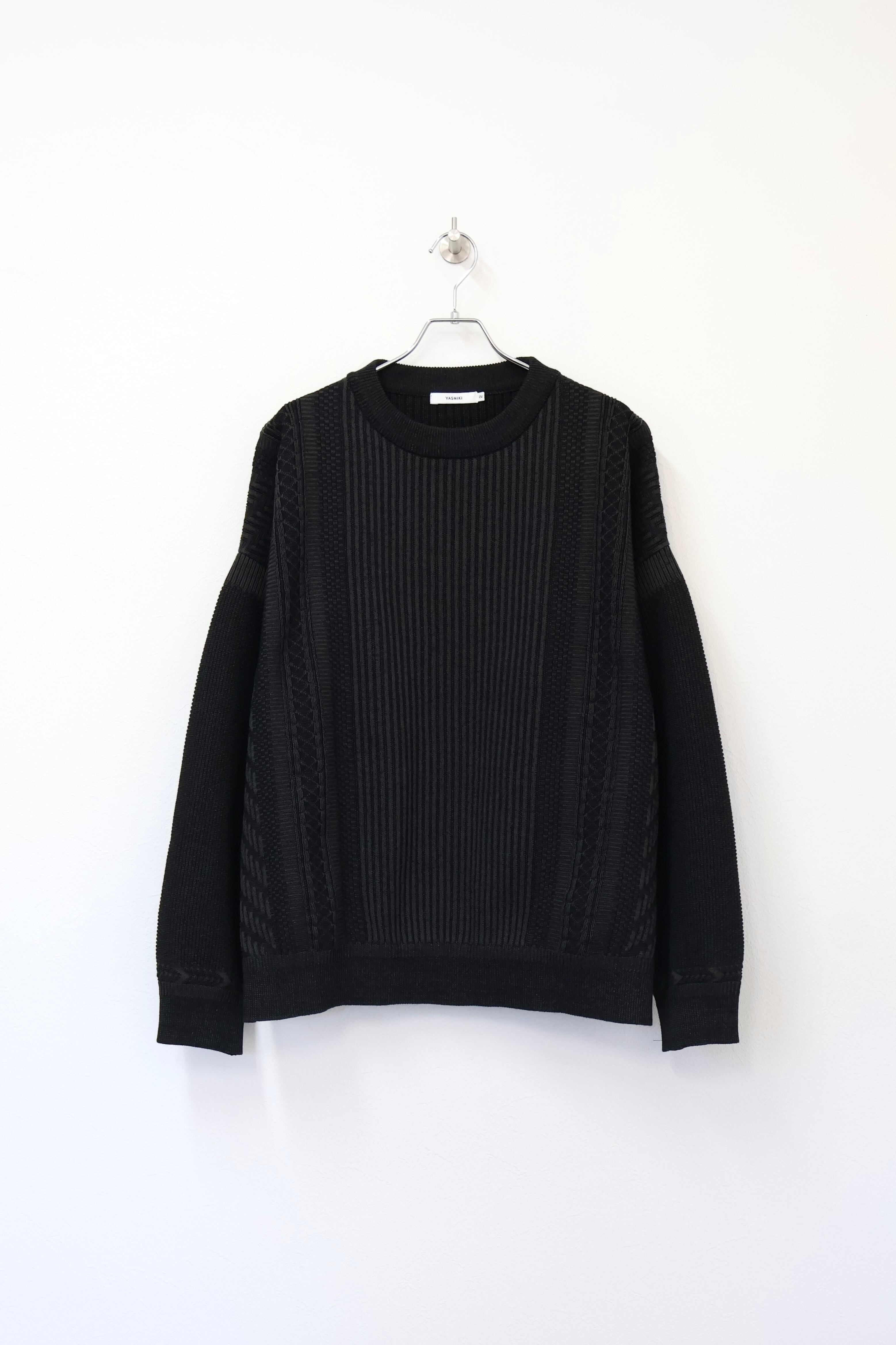 YASHIKI Aotsuyu Knit Polo -BROWN- | OoaLL