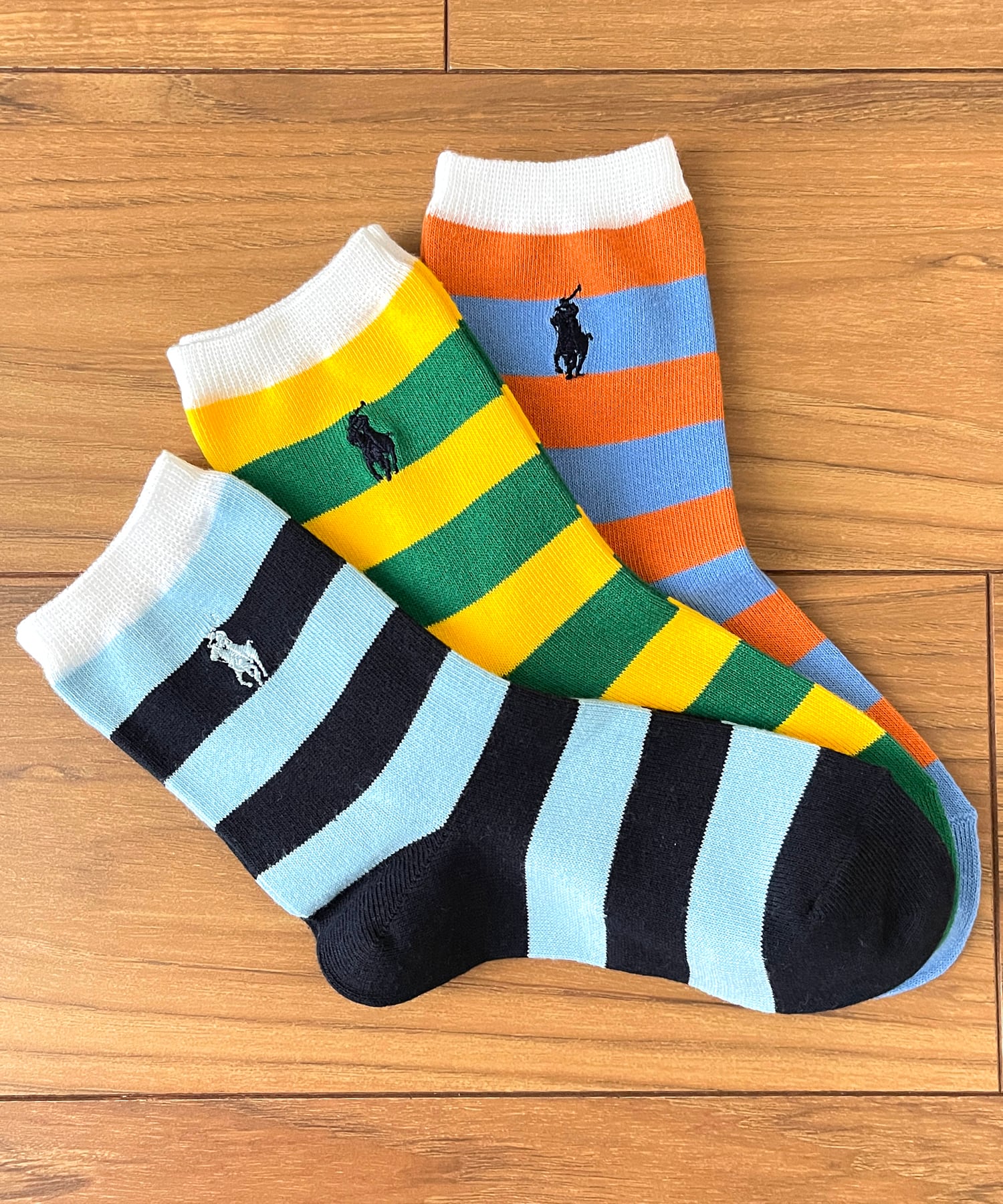 POLO ポロ・ラルフローレン 子供用 ソックス17〜19cm 3足セット、新品 POLO ポロ・ラルフローレン 子供用 ソックス17〜19cm 3足セット、新品
