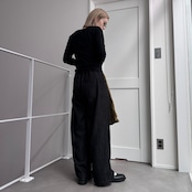 指穴クルーネックスナップボタンCD/ブラック