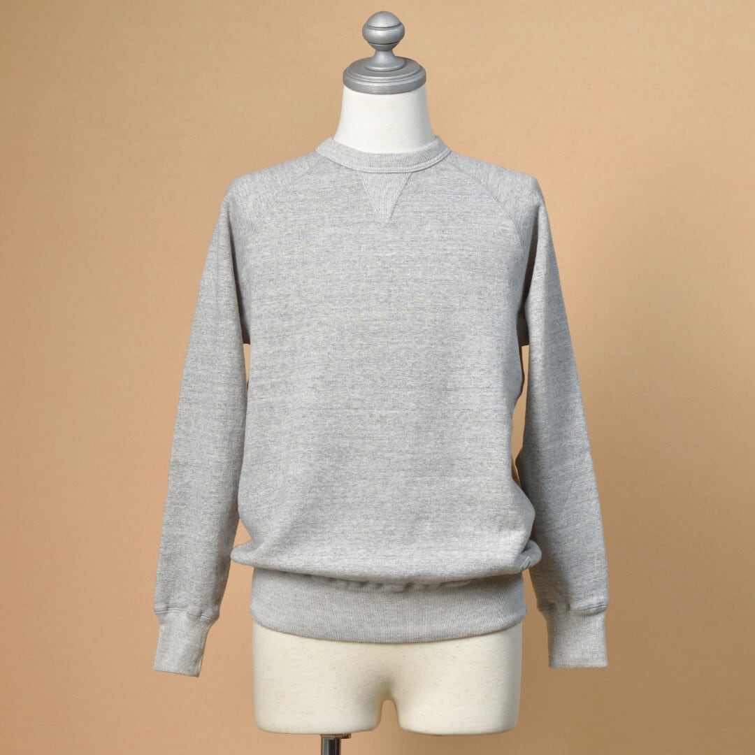 Kepani ケパニ ラフィー裏起毛 HARRIS-Ⅱ GUSSET CREW・ライトグレイ【送料無料】