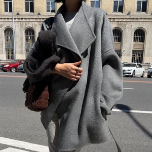 ドロップショルダーショートガウンコート [OU0624]