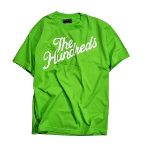 THE HUNDREDS / FOREVER SLANT LOGO T-SHIRT / L.GRN / WHT