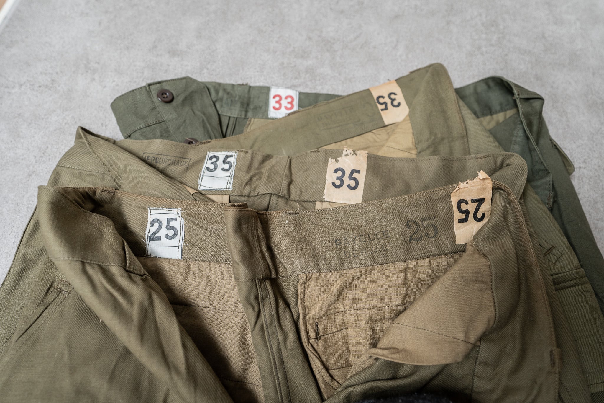 【DEADSTOCK】French Army M-47 Trousers Late Model Size33 