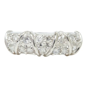 Pt900 プラチナ ダイヤ0.50ct リング 指輪 レディース 11.5号 【中古】