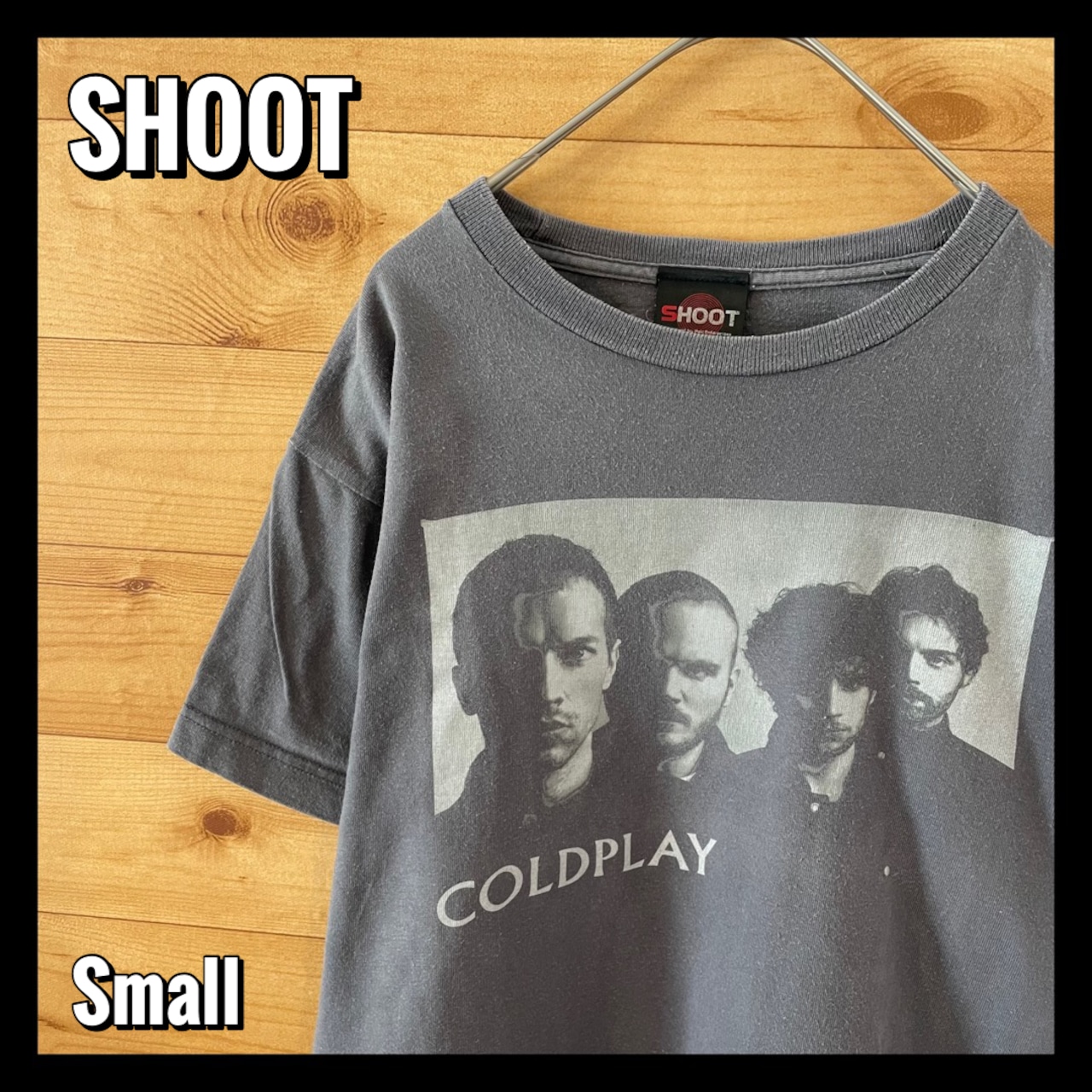 【SHOOT】バンドTシャツ コールドプレイ COLDPLAY フォトプリント ロックt  バンt US古着