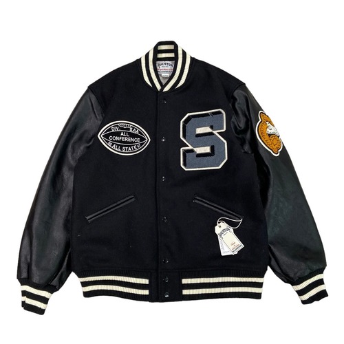 HOUSTON MELTON AWARD JACKET (WILD CAT BLACK)