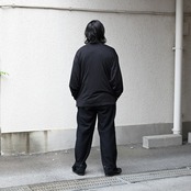 Nonnotte(ノノット)Minimum Smoking Jacketと山内(ヤマウチ)ツナギパンツコーディネート