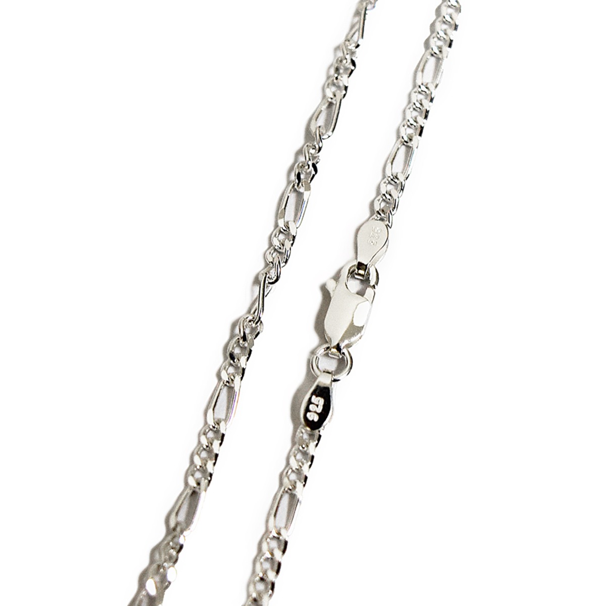 無料ギフト包装/送料無料】Silver925 2.4mm FIGARO Necklace Chain 