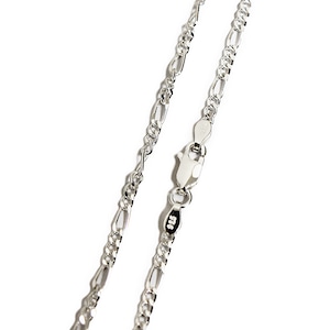 【無料ギフト包装/送料無料】Silver925 2.4mm FIGARO Necklace Chain 50cm/60cm 【21A2003】