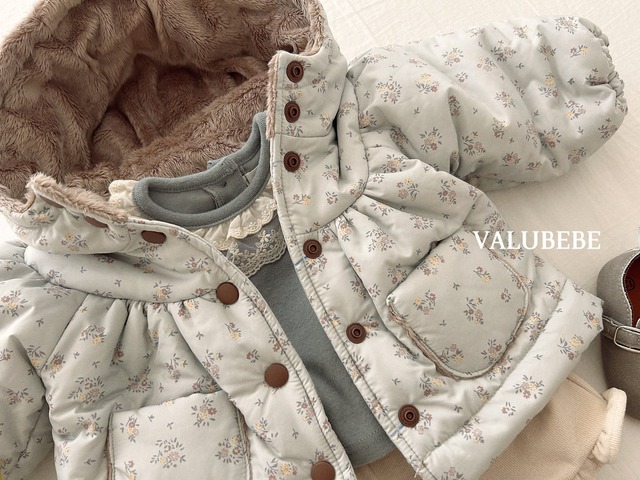【予約/特典】valu bebe / Blanc Shirred Hooded Jumper