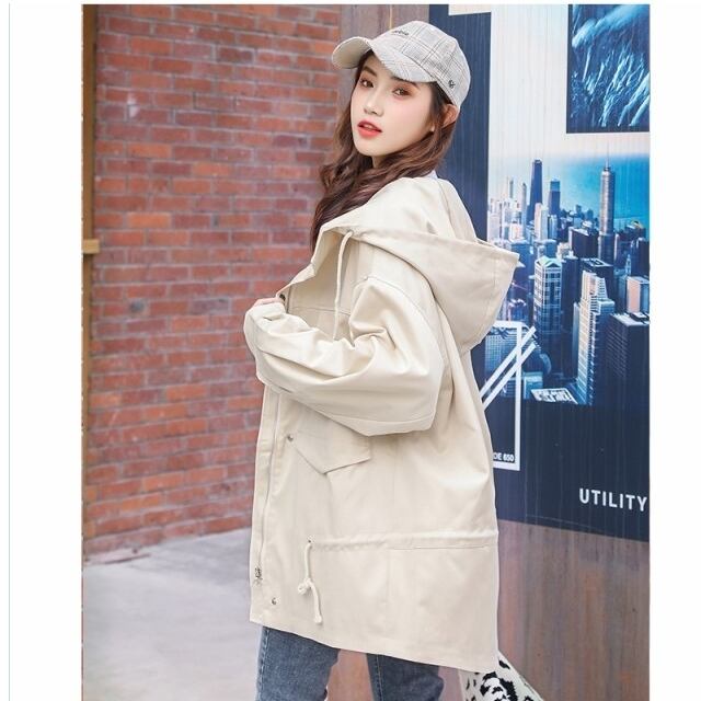 春ジャケットレディース レディース ショート ジャケット ステンカラーコート 通学 春 シンプル 美シルエット ☆