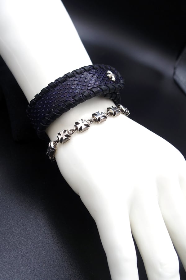 Item No.0133： Ironcross bracelet | Rizard Head Leathers