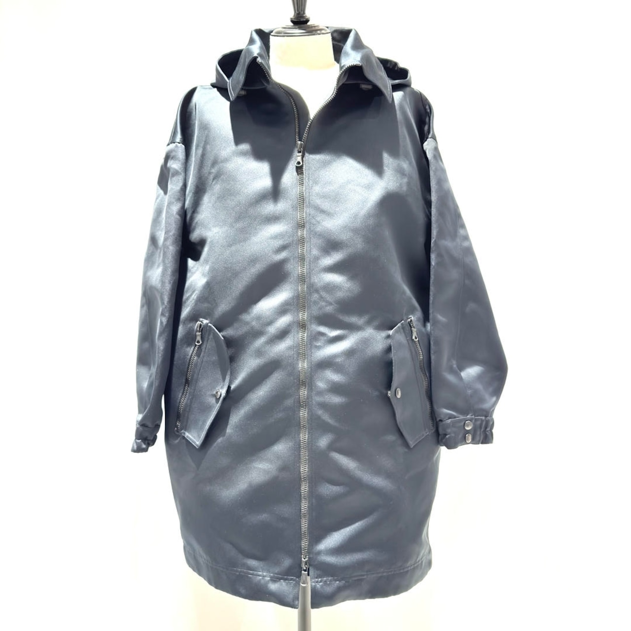 VALENTINO ヴァレンティノ TV3CJD305VM アウター カモフラマルチプリント ジップアップ ブルゾン 48 (180/96A) ポリエステル×キュプラ ネイビー