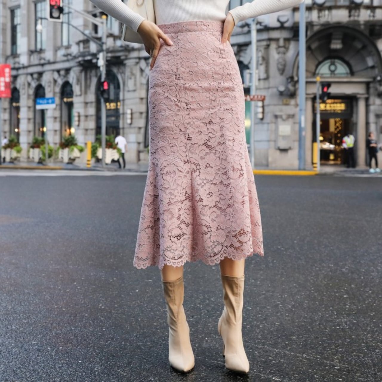 【acka】lace mermaid skirt