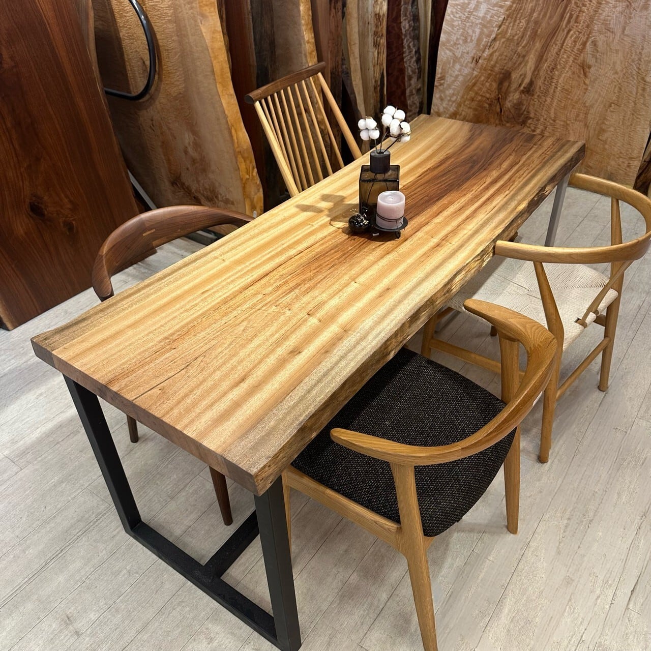 【OUTLET】楠(クス)_1680×600−640×50_新宿店_テーブル天板/一枚板 2523 t001