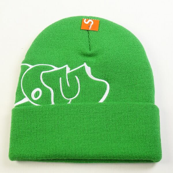 シュプリーム　The North Face Beanie　緑