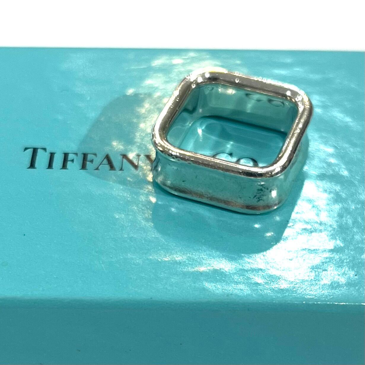 TIFFANY&CO.】【11-12号】2659 T&CO 1837 スクエアリング／シルバー925