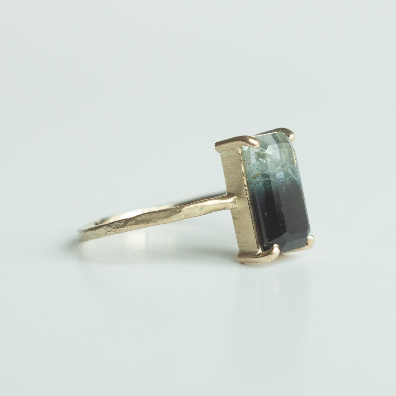 Rock Ring ーバイカラートルマリン | Kumiko Taya jewelry
