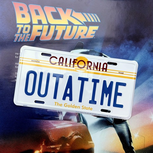 BTTF OUTATIME License Plate