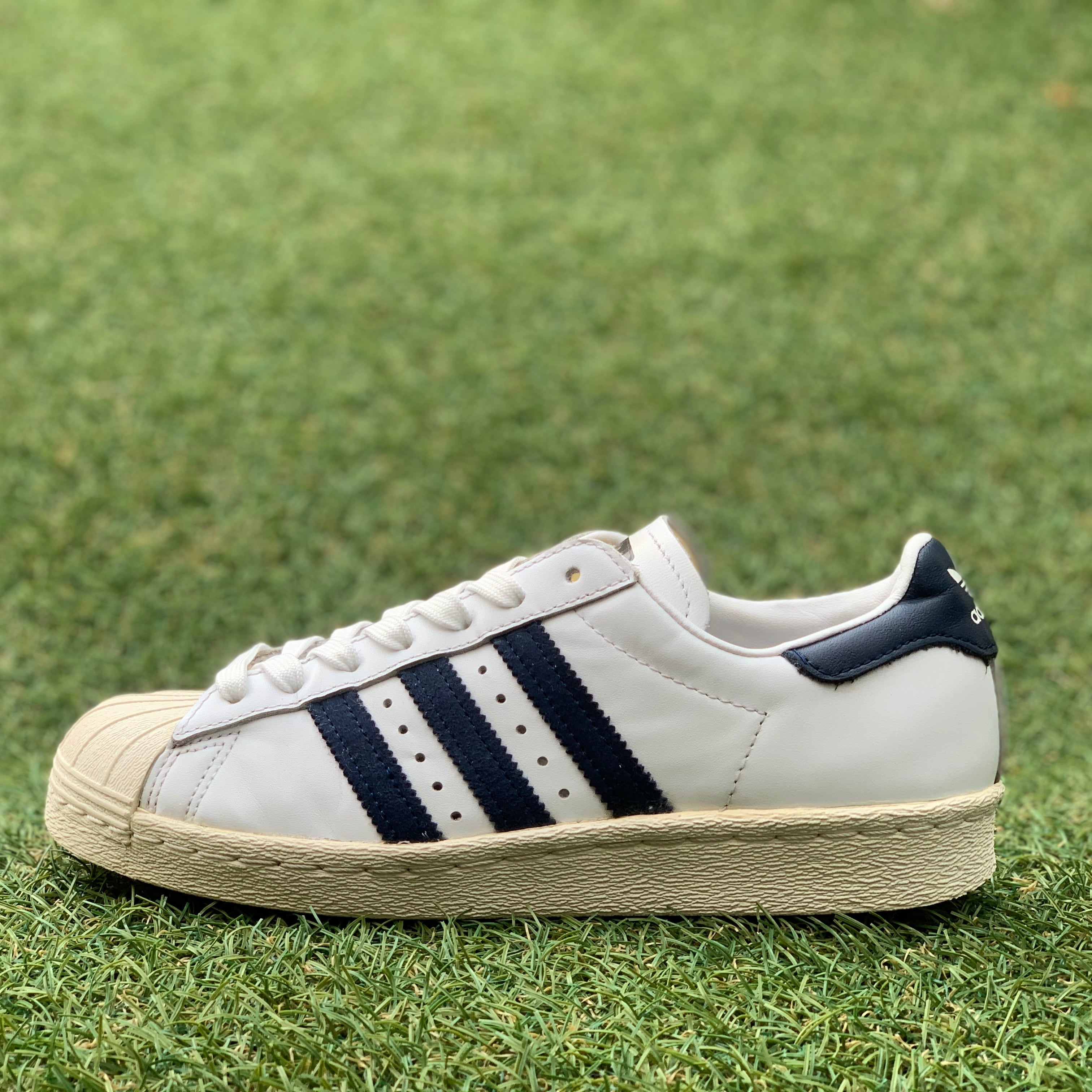 美品22.5 adidas SS80sアディダス スーパースター80s T358