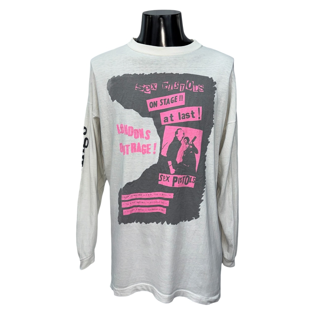 【SEX PISTOLS】セックス・ピストルズ "LONDON'S OUTRAGE" Vintage 長袖Tシャツ