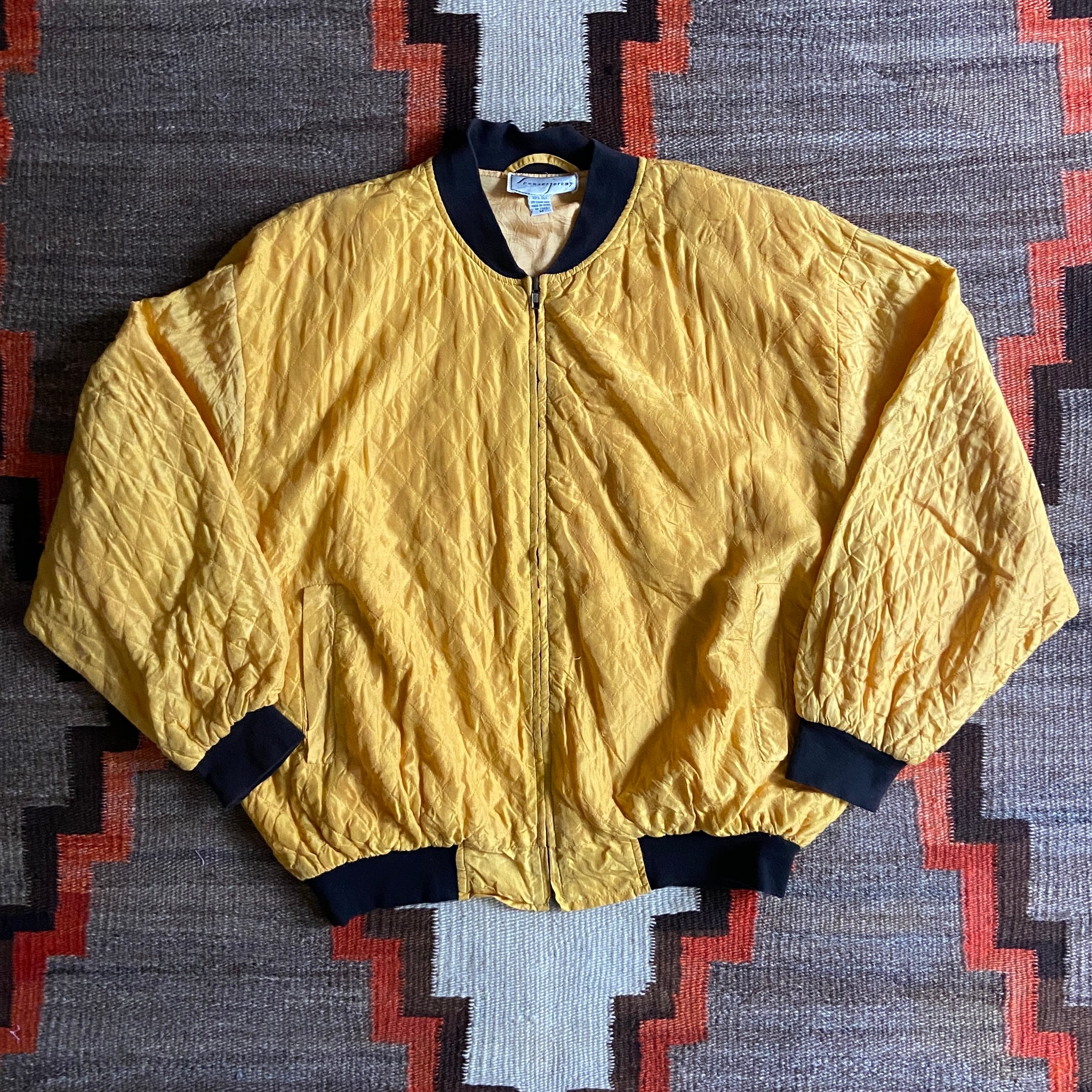 Silk Quilting Jacket  M  F915