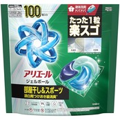 アリエール 洗濯洗剤 ジェルボール プロ 部屋干し×鉄壁バリア 部屋干しでもさわやかな香り 詰め替え 100個 [大容量]
