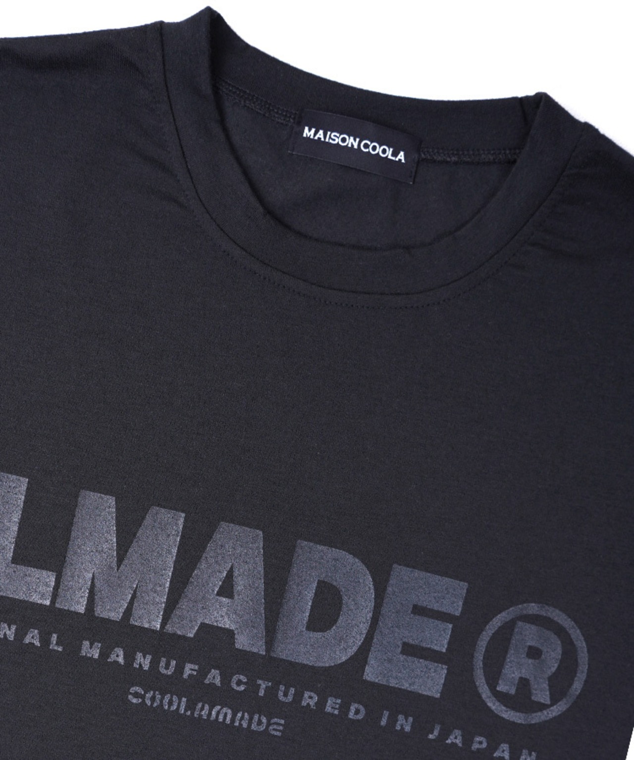 CLMADE®プリントパフスリーブTOPS (BLACK)　CQ-48120