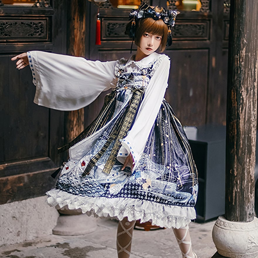 ゴスロリ通販 With U 和ロリ 和装 着物 着物風 セットアップ ブラウス