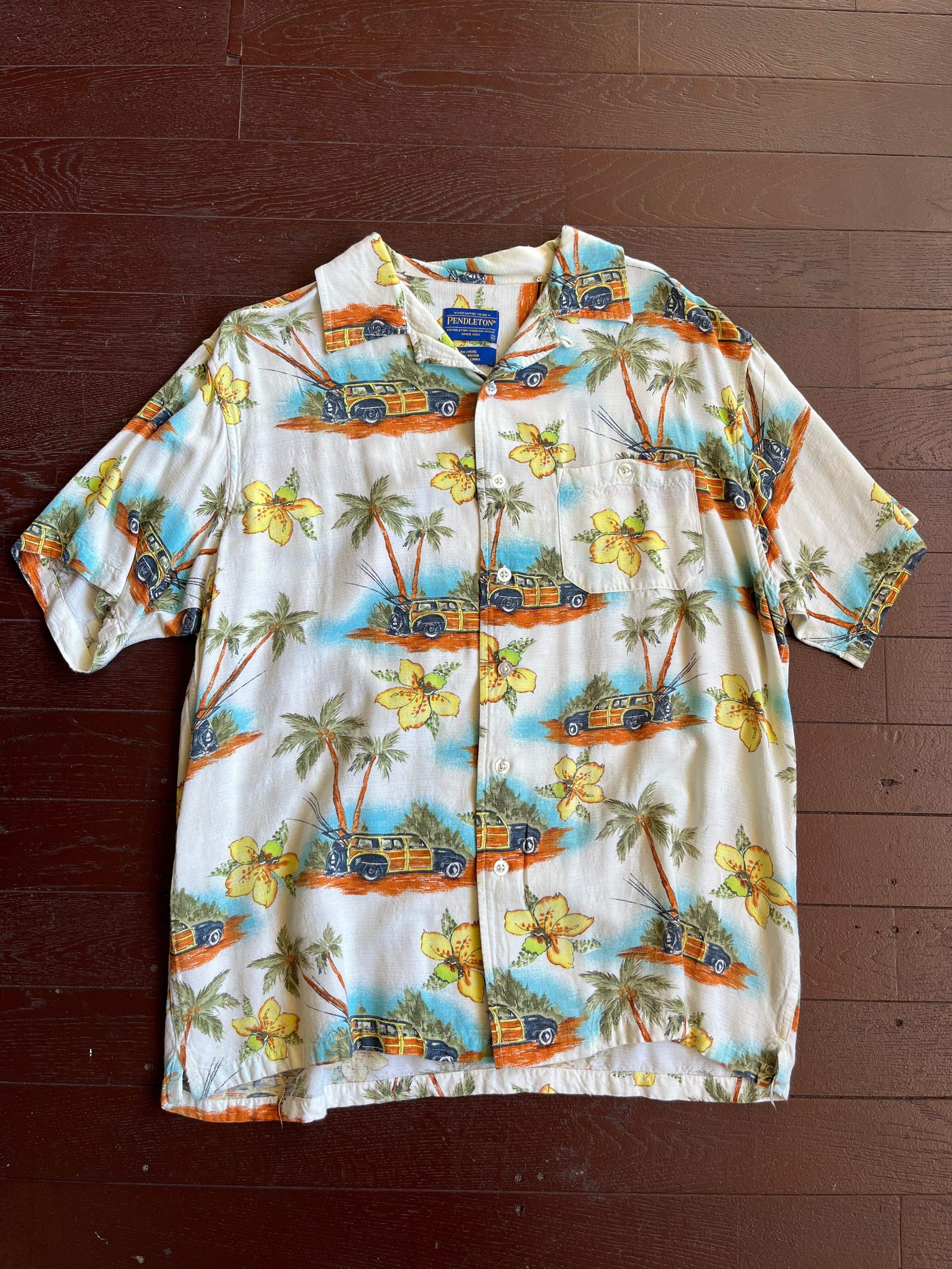 PENDLETON Classic Car Aloha shirt アロハ 車 柄シャツ | APP'S アップス