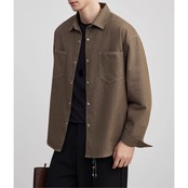 ロングスリーブ オープンカラーシャツ af0354