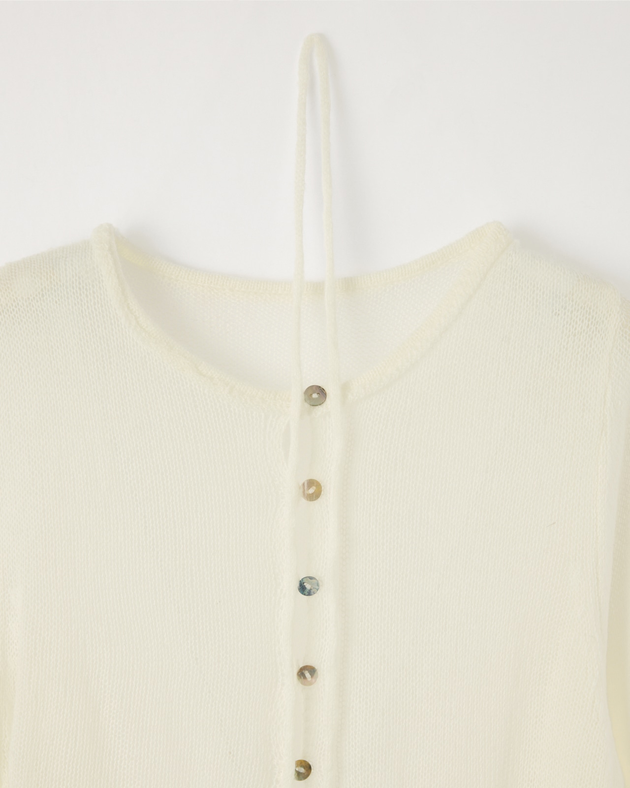 DU260704 Sheer Mohair Button Knit【一部予約商品10月中旬】