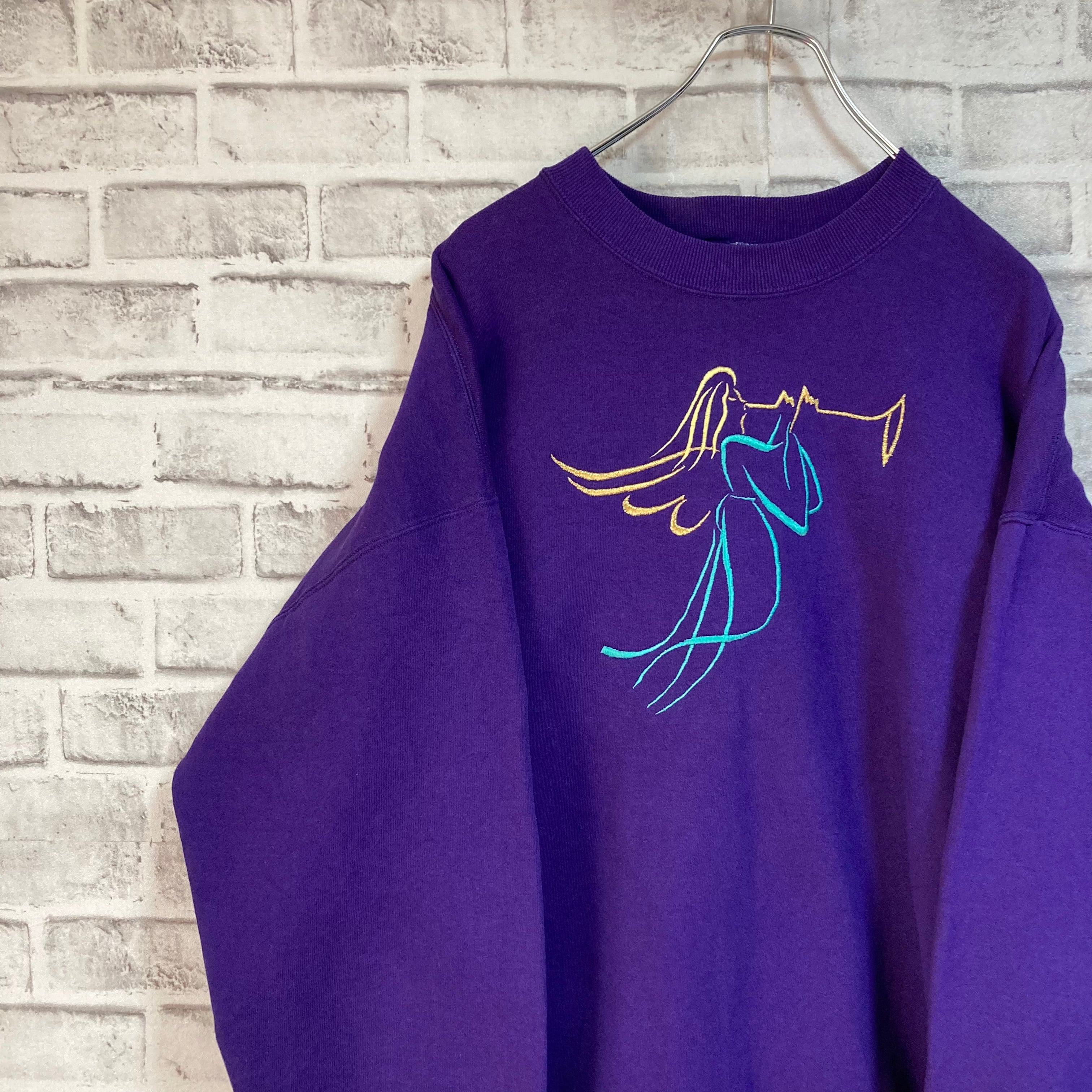 JERZEES】L/S Sweat XL 80s Made in USA アート系 スウェット 